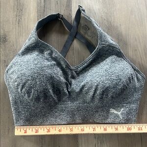 Puma Gray Sports Bra Intimates & Sleepwear Medium Great Condition